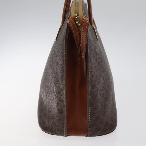CELINE Macadam Canvas Hand Bag Pvc Leather Brown Gold - Picture 5 of 13